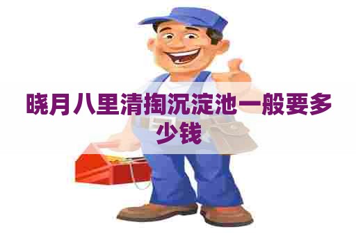 晓月八里清掏沉淀池一般要多少钱