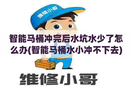 智能马桶冲完后水坑水少了怎么办(智能马桶水小冲不下去)