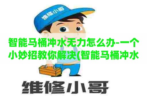 智能马桶冲水无力怎么办-一个小妙招教你解决(智能马桶冲水没力了怎么办)