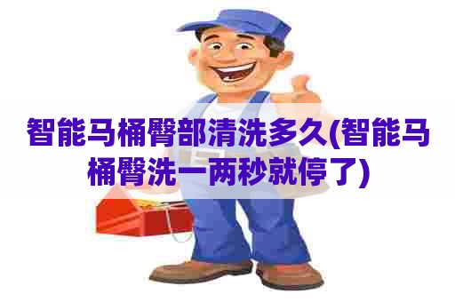 智能马桶臀部清洗多久(智能马桶臀洗一两秒就停了) 智能马桶臀部清洗多久(智能马桶臀洗一两秒就停了)