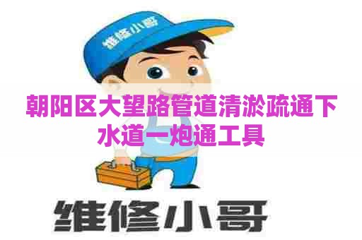 朝阳区大望路管道清淤疏通下水道一炮通工具