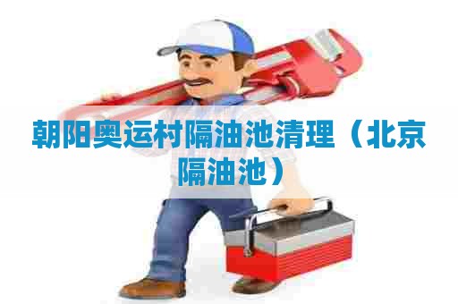 朝阳奥运村隔油池清理（北京隔油池）