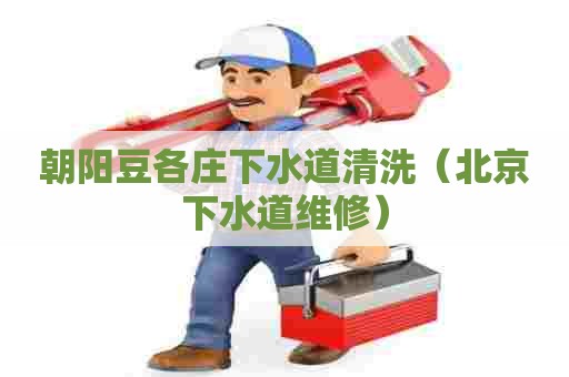 朝阳豆各庄下水道清洗（北京下水道维修）