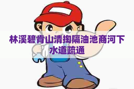 林溪碧肯山清掏隔油池商河下水道疏通