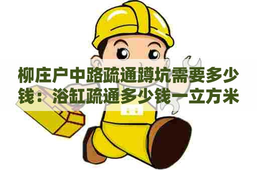 柳庄户中路疏通蹲坑需要多少钱:浴缸疏通多少钱一立方米 柳庄户中路疏通蹲坑需要多少钱:浴缸疏通多少钱一立方米