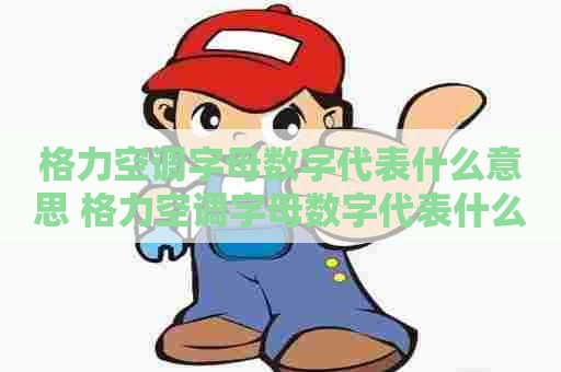 格力空调字母数字代表什么意思 格力空调字母数字代表什么意思啊
