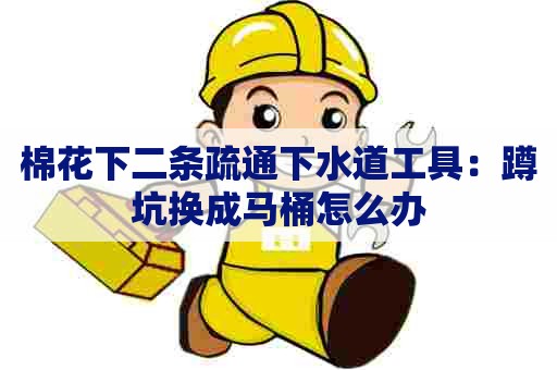 棉花下二条疏通下水道工具:蹲坑换成马桶怎么办 棉花下二条疏通下水道工具:蹲坑换成马桶怎么办