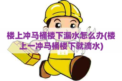 楼上冲马桶楼下漏水怎么办(楼上一冲马桶楼下就滴水)