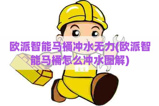 欧派智能马桶冲水无力(欧派智能马桶怎么冲水图解)