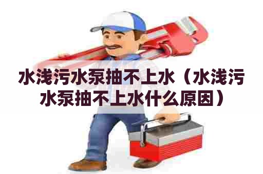 水浅污水泵抽不上水（水浅污水泵抽不上水什么原因）