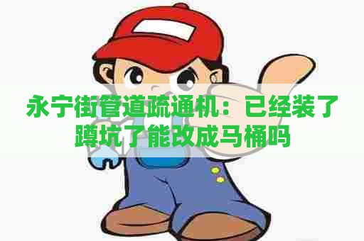 永宁街管道疏通机:已经装了蹲坑了能改成马桶吗 永宁街管道疏通机:已经装了蹲坑了能改成马桶吗