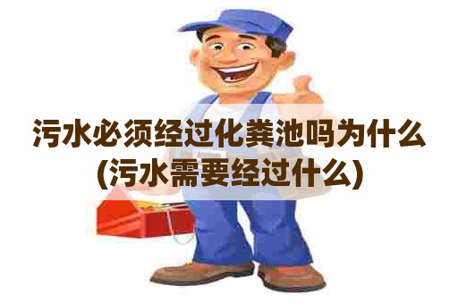 污水必须经过化粪池吗为什么(污水需要经过什么)