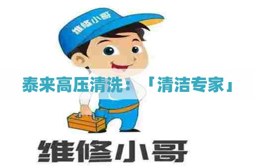 泰来高压清洗：「清洁专家」