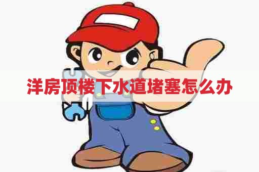 洋房顶楼下水道堵塞怎么办