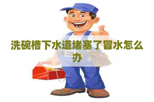 洗碗槽下水道堵塞了冒水怎么办