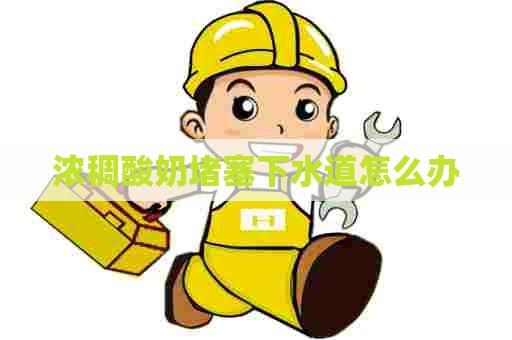 浓稠酸奶堵塞下水道怎么办