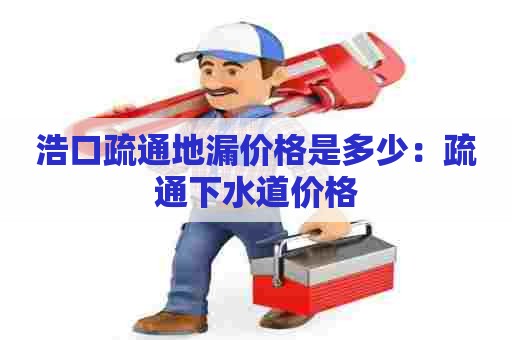 浩口疏通地漏价格是多少：疏通下水道价格