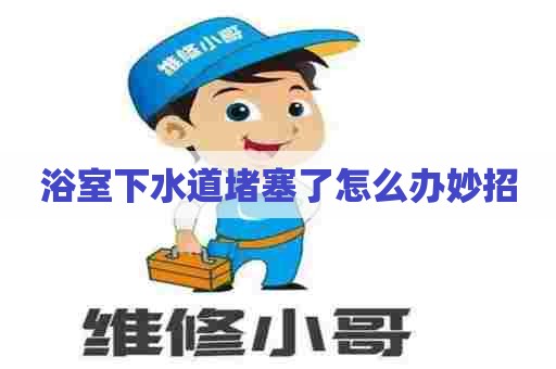 浴室下水道堵塞了怎么办妙招