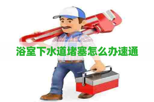 浴室下水道堵塞怎么办速通