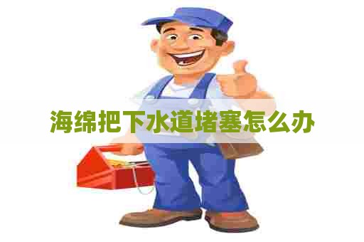 海绵把下水道堵塞怎么办