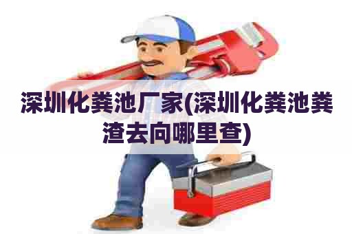 深圳化粪池厂家(深圳化粪池粪渣去向哪里查)