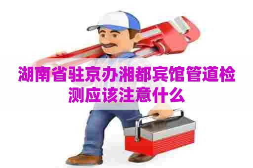湖南省驻京办湘都宾馆管道检测应该注意什么 湖南省驻京办湘都宾馆管道检测应该注意什么