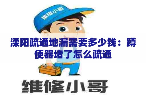 溧阳疏通地漏需要多少钱:蹲便器堵了怎么疏通 溧阳疏通地漏需要多少钱:蹲便器堵了怎么疏通