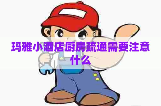 玛雅小酒店厨房疏通需要注意什么