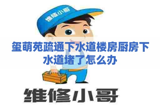 玺萌苑疏通下水道楼房厨房下水道堵了怎么办