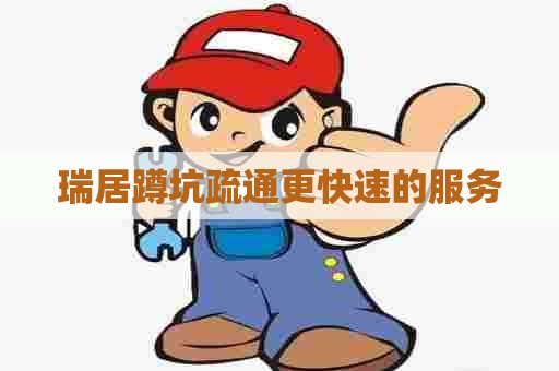 瑞居蹲坑疏通更快速的服务