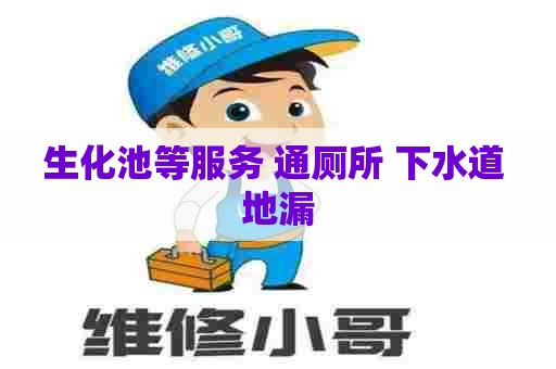 生化池等服务 通厕所 下水道 地漏