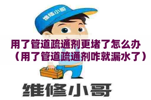 用了管道疏通剂更堵了怎么办（用了管道疏通剂咋就漏水了）