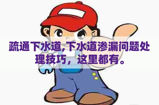 疏通下水道,下水道渗漏问题处理技巧，这里都有。
