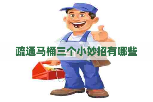 疏通马桶三个小妙招有哪些