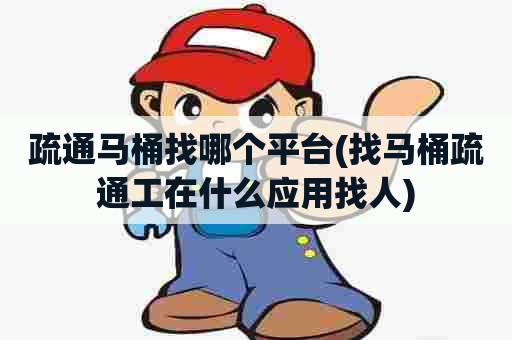 疏通马桶找哪个平台(找马桶疏通工在什么应用找人)