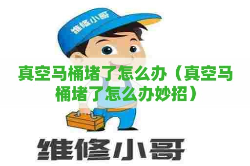 真空马桶堵了怎么办（真空马桶堵了怎么办妙招）