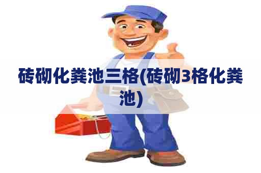 砖砌化粪池三格(砖砌3格化粪池) 砖砌化粪池三格(砖砌3格化粪池)