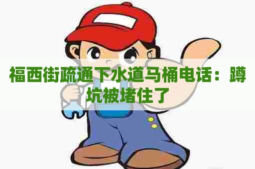 福西街疏通下水道马桶电话：蹲坑被堵住了