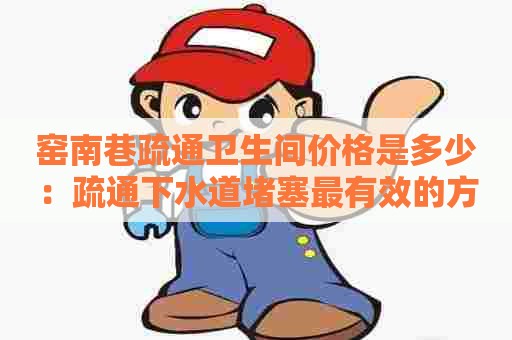 窑南巷疏通卫生间价格是多少：疏通下水道堵塞最有效的方法