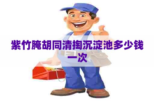 紫竹腌胡同清掏沉淀池多少钱一次 紫竹腌胡同清掏沉淀池多少钱一次