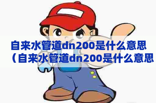 自来水管道dn200是什么意思（自来水管道dn200是什么意思啊）