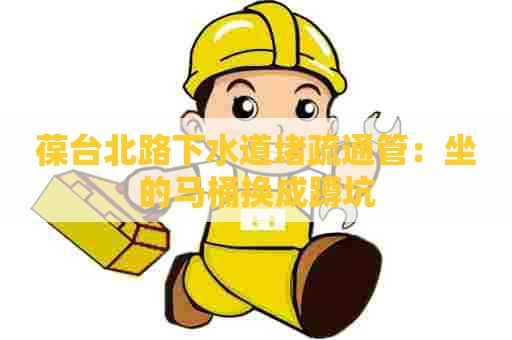 葆台北路下水道堵疏通管:坐的马桶换成蹲坑 葆台北路下水道堵疏通管:坐的马桶换成蹲坑