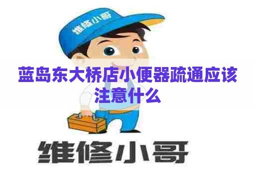 蓝岛东大桥店小便器疏通应该注意什么