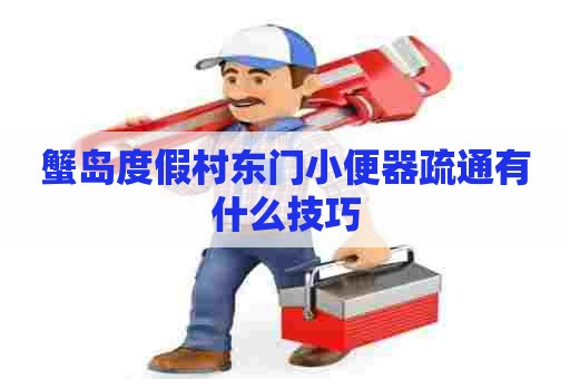 蟹岛度假村东门小便器疏通有什么技巧