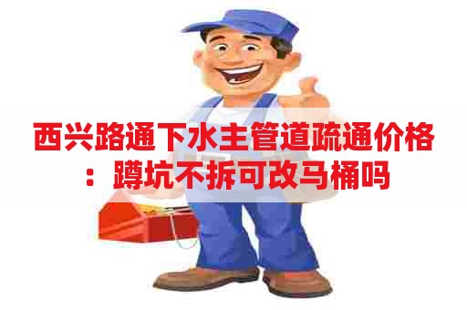 西兴路通下水主管道疏通价格：蹲坑不拆可改马桶吗