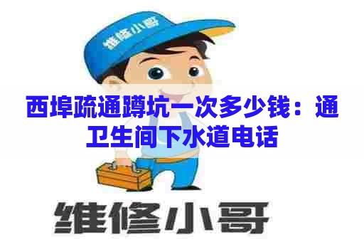 西埠疏通蹲坑一次多少钱：通卫生间下水道电话