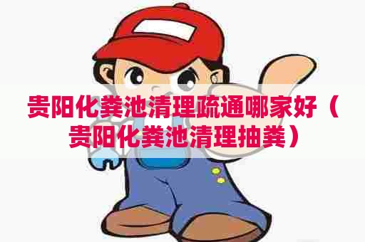 贵阳化粪池清理疏通哪家好（贵阳化粪池清理抽粪）