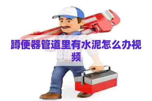 蹲便器管道里有水泥怎么办视频