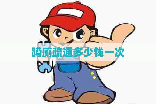 蹲厕疏通多少钱一次