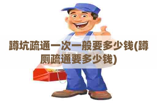 蹲坑疏通一次一般要多少钱(蹲厕疏通要多少钱)